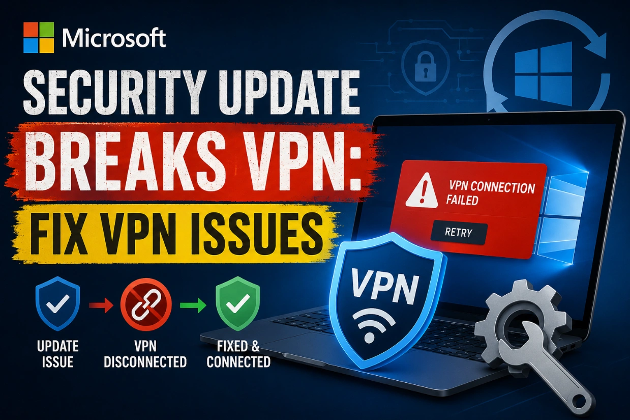 Microsoft Security Update Breaks VPN Connection: How to Fix VPN Issues After Windows Update